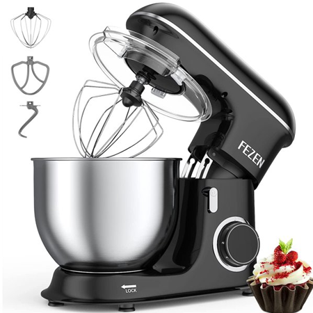 Fezen Stand Mixer,7L, 6-Speed Electric Tilt-Head Food Mixer, Kitchen Mixer with Dishwasher-Safe
