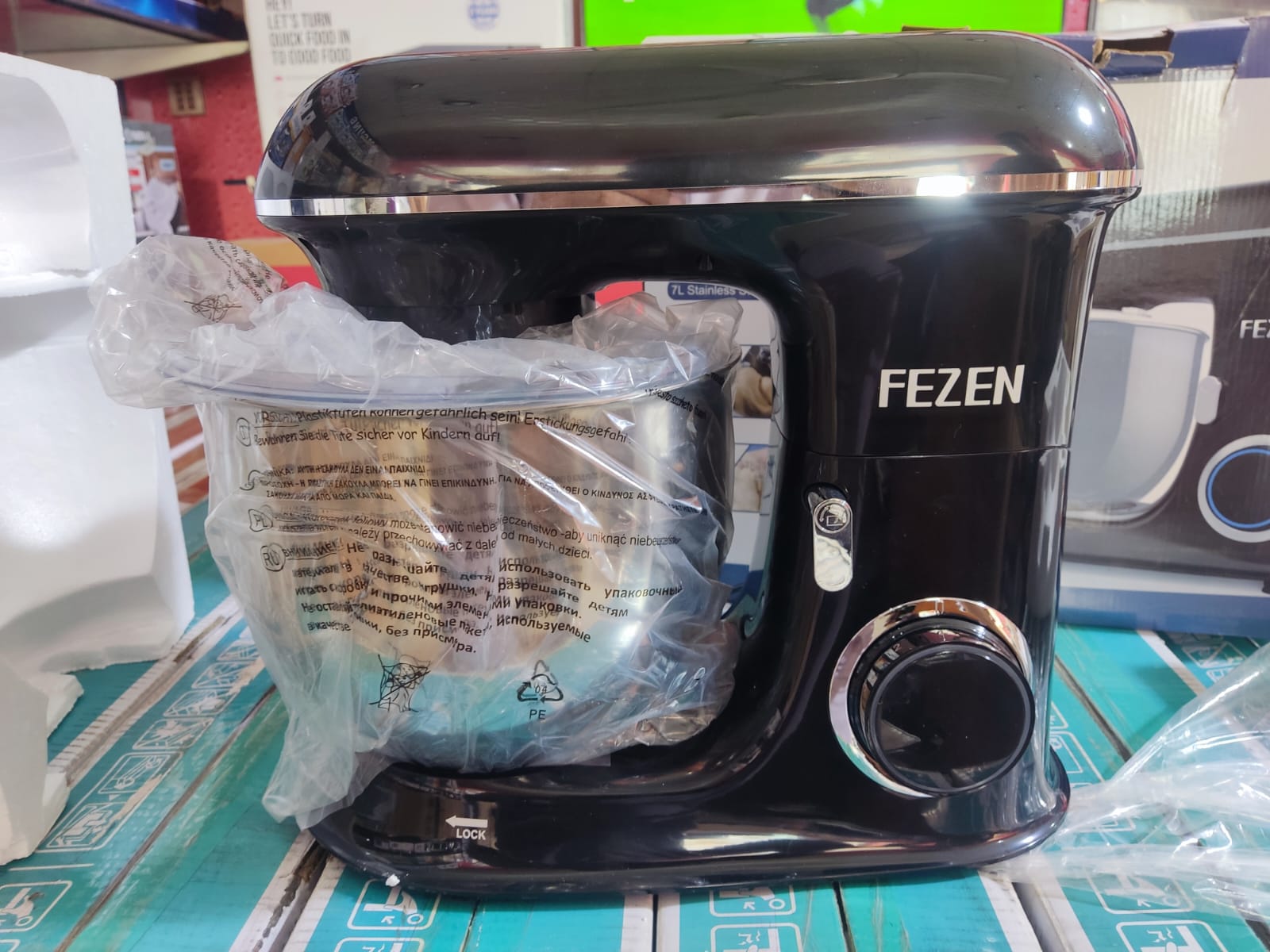 Fezen Stand Mixer,7L, 6-Speed Electric Tilt-Head Food Mixer, Kitchen Mixer with Dishwasher-Safe